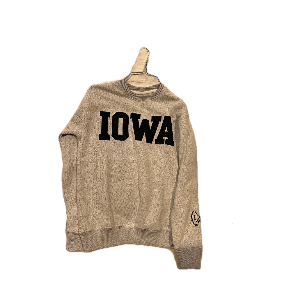 New York Popular Brand Iowa Gray Crewneck Mens Small